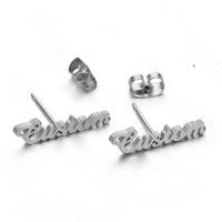 Custom Name Ear Climbers - Personalized Script Earrings in Gold, Silver or Rose Gold