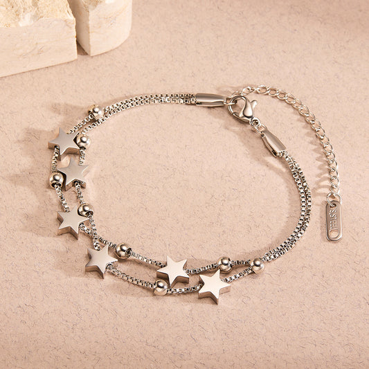 Double Star Bracelet on table