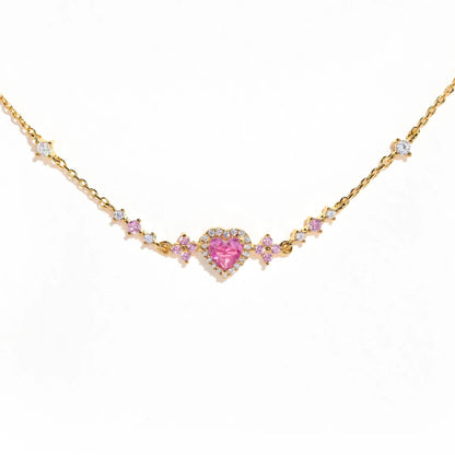 Delicate Crystal Bracelet - Thin Chain Bracelet with Pink Crystal Accents (5 Styles)