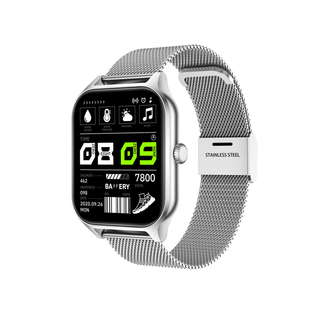 GT40 Smartwatch - Full Screen Fitness Tracker with HR Monitor and Multiple Sport Modes (4 Colors)